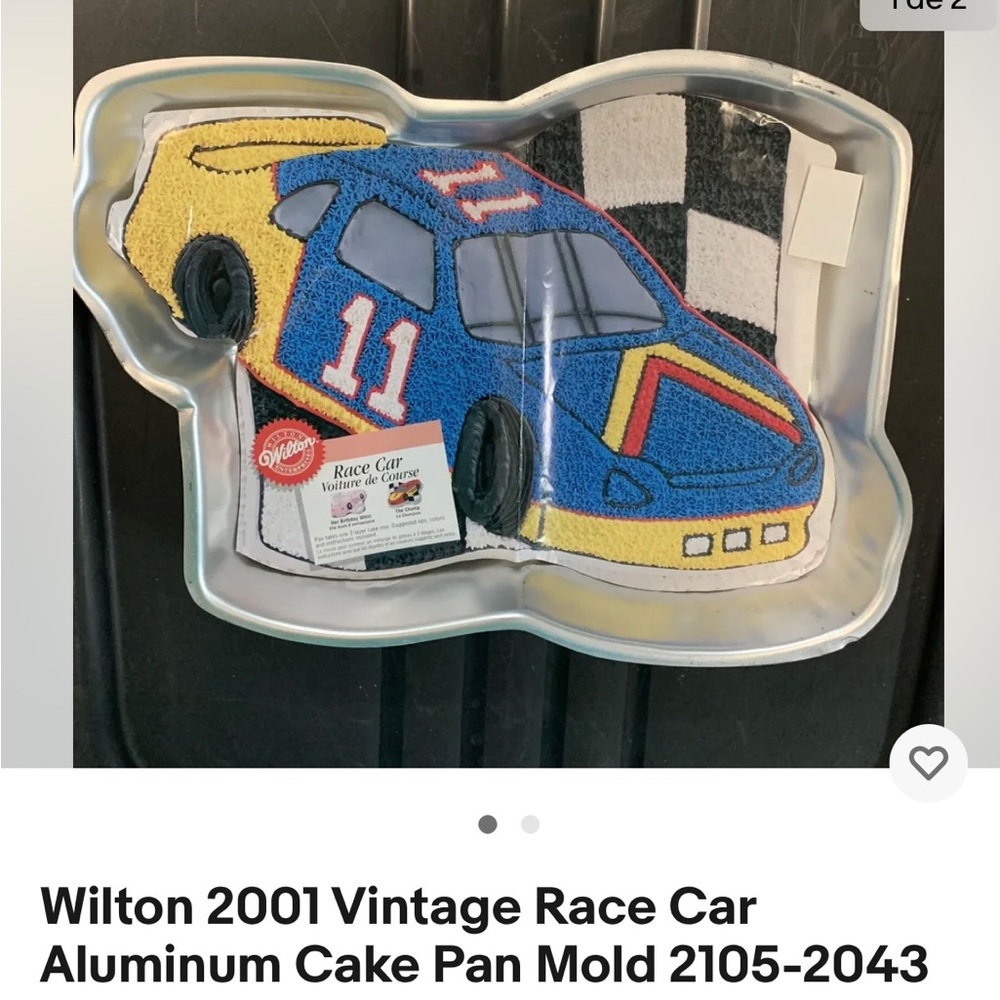 Wilton Retired Cake Pan Race Car
